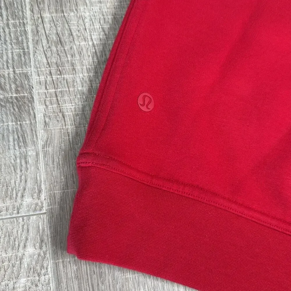 LULULEMON ATHLETICA Women’s Red Long Sleeve Crew Neck Sweatshirt